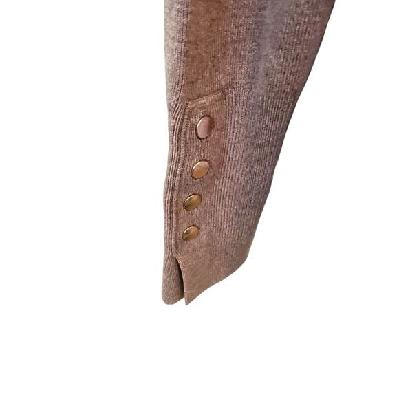 Vintage Tahari Tan Turtleneck Sweater Gold Label  S - Picture 6 of 8